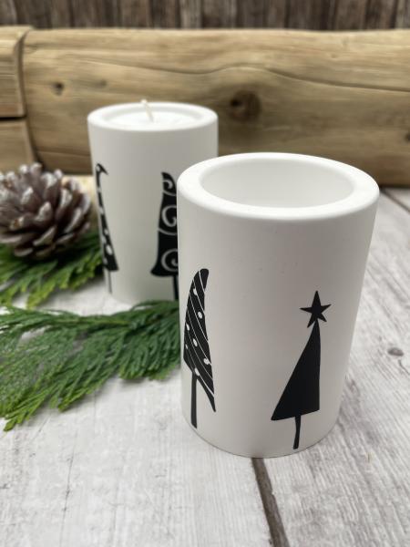 Teelichthalter fröhliche Weihnachtsbäumchen